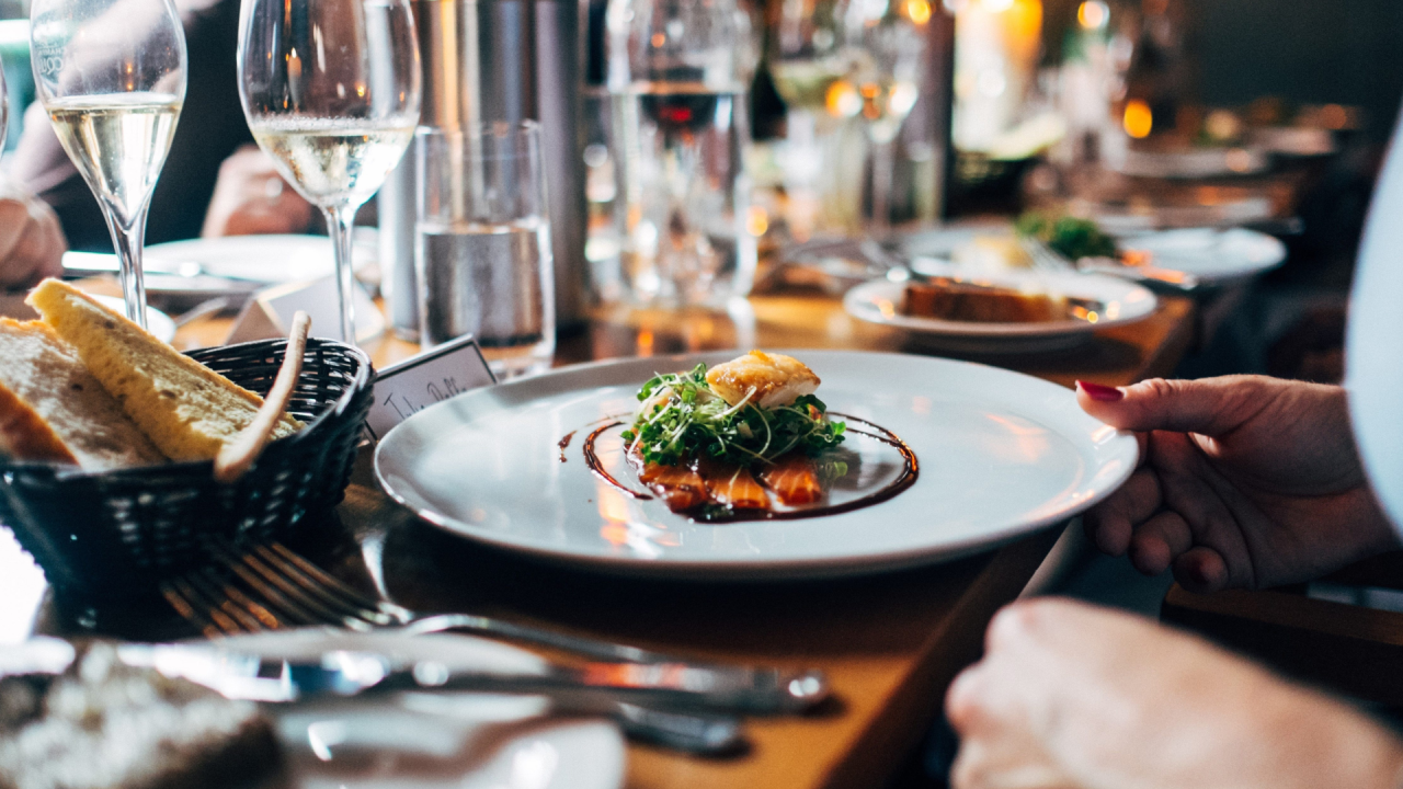 Fine dining atmosphere